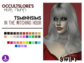 Sims 4 — Swift - TSMINH Recolor by rachirdsims — Recolored in The Witching Hour palette. 24 shades similar to EA's base