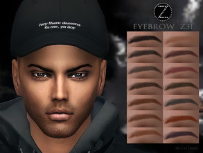 Sims 4 — EYEBROW Z31 by ZENX — -Base Game -All Age -For Female -14 colors -Works with all of skins -Compatible with HQ