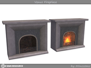 Sims 4 — Venus Fireplace by Mincsims — Basegame Compatible 6 swatches