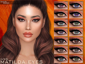 Sims 4 — Matilda Eyes N98 by MagicHand — Light eyes for males and females in 15 colors - HQ Compatible. Preview - CAS