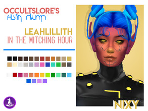 Sims 4 — Nixy - Leah Lillith Recolor by rachirdsims — Recolored in The Witching Hour palette. 24 shades similar to EA's