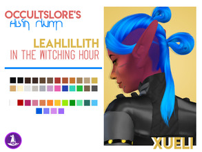 Sims 4 — Xueli - Leah Lillith Recolor by rachirdsims — Recolored in the new "Witching Hour" palette. 24 shades