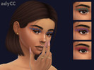 Sims 4 — sara eyeliner by adyCC — graphic liner in four pretty swatches, base game compatible and can be used with any
