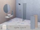 Sims 4 — Stone Walls by 5th_Season — Stone Walls (5SW002) 2 swatches
