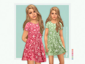 Sims 4 — Sasha Dress by lillka — Sasha Dress 6 swatches Base game compatible Custom thumbnail