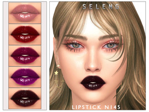 Sims 4 — Lipstick N145 by Seleng — The lipstick has 20 colours and HQ compatible. Allowed for teen, young adult, adult