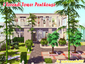 Sims 4 — Torendi Tower Penthouse - No CC by xXSavannahXx2 — lot size 40x30 lot location San Myshuno 4 bedrooms, 2
