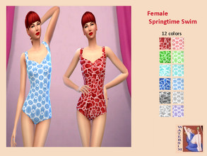 Sims 4 — ws Female Springtime - RC by watersim44 — ws Female Springtime - recolor It's a MaxisMatch in two different
