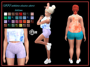 Sims 4 — Athletic elastic short bottom by Nadiafabulousflow — Hi guys! This upload its an athletic elastic short bottom -