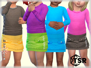 Sims 4 — Skirt Trendy Style  by bukovka — Skirt for babies /girl/, installed autonomously, my modified mesh is included.