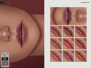 Sims 4 — Lipstick  | N69 by cosimetic — - Female. ( Teen to elder ) - 10 swatches. - You can find it in the makeup