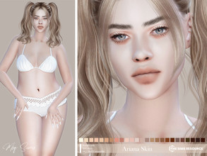 Sims 4 — Ariana Skin by MSQSIMS — This skin for female sims comes in 25 colors from light to dark. It is suitable for