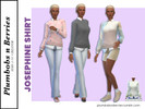 Sims 4 — Josephine Sweater by abii_sixx2 — I did recolor this sweater a few months ago but I only had pastel colors, so