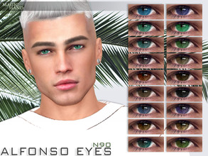 Sims 4 — [Patreon] Alfonso Eyes N90 by MagicHand — Lenses in 18 colors - HQ Compatible. Preview - CAS thumbnail Pictures