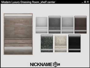 Sims 4 — Modern Luxury Dressing Room_shelf center by NICKNAME_sims4 — Modern Luxury Dressing Room Part 1 14 package