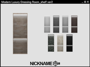 Sims 4 — Modern Luxury Dressing Room_shelf ver2 by NICKNAME_sims4 — Modern Luxury Dressing Room Part 1 14 package files.