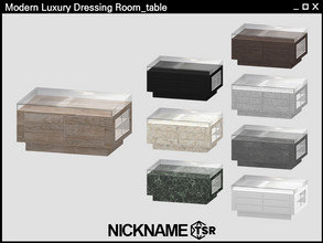 Sims 4 — Modern Luxury Dressing Room_table by NICKNAME_sims4 — Modern Luxury Dressing Room Part 1 14 package files.
