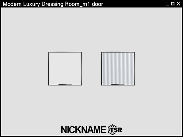 Sims 4 — Modern Luxury Dressing Room_m1_door by NICKNAME_sims4 — Modern Luxury Dressing Room Part 1 14 package files.