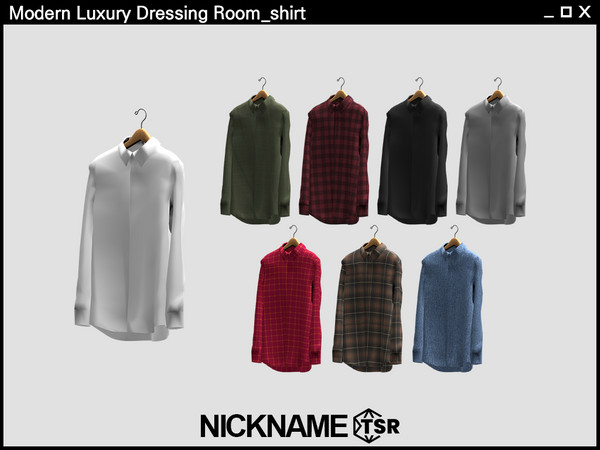 Sims 4 — Modern Luxury Dressing Room_shirt by NICKNAME_sims4 — 8 package files. -Modern Luxury Dressing Room_folded