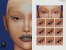 Sims 4 — Eyeliner | N73 by cosimetic — - Female - 10 Swatches. - Custom thumbnail. - You can find it in the makeup