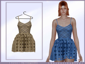 Sims 4 — Dress No.124 by ChordoftheRings — ChordoftheRings Dress No.124 - 6 Colors - New Mesh (All LODs) - All Texture