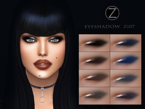 Sims 4 — EYESHADOW Z107 by ZENX — -Base Game -All Age -For Female -8 colors -Works with all of skins -Compatible with HQ