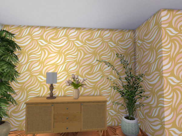 Sims 4 — Simple Wavy Wallpaper by Morrii — Simple Wavy Wallpaper