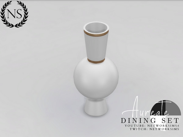 Sims 4 — Networksims - Aureate Dining - Vase by networksims — A stone vase with a slot for flowers.