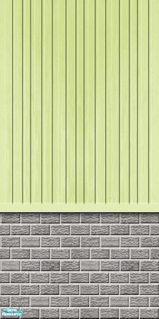 Sims 2 — Studio K BR04VWS - Leaf by StudioKhagerks — Part of the Brick 04 & Vertical Wood Siding series. 20 colors.
