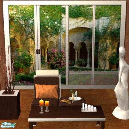 Sims 2 — S2S 4 tile poster by sims2sisters — It looks like window with view. Mesh is included in zip.