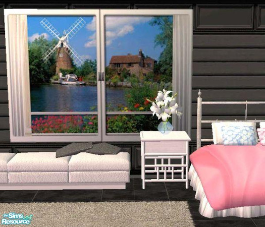 Sims 2 — S2S 3 tile poster by sims2sisters — It looks like window with view. Mesh is included in zip.