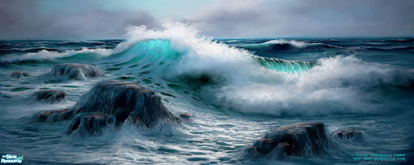 Sims 2 — Waves by TheMistress666 — Crashing waves that wont get your sofa wet!