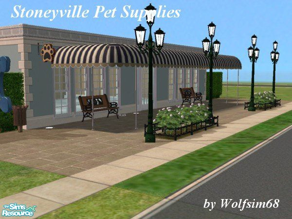 Sims 2 — Stoneyville Pet Supplies by Wolfsim68 — This family run business is stocked with a complete range of products