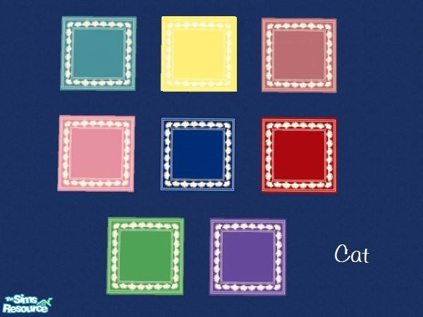 Sims 2 — Round Rug x3 Squared by cat3cm — Uses the Maxis round rug x3 by cat