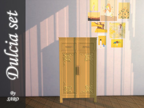 Sims 4 — Dulcia Closet by SSR99 — This is a pretty, kind of old fashion closet, but plenty of fun colors