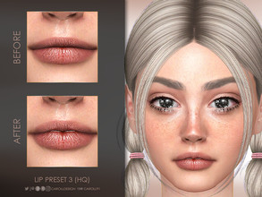 Sims 4 — Lip Preset 3 (HQ)  by Caroll912 — A gentle lip preset for female Sims. Preset is suited for Teen-Elders and all