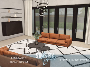 Sims 4 — Minimalist Living Room by SIMSBYLINEA — As the center of your home, this living room is an airy space to relax