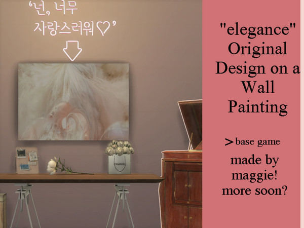 Sims 4 — Elegance Painting by Maggielixir —  A painting depicting heaven, perfect for use around your sim's homes,