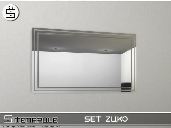 Sims 4 — Set Zuko Mirror by Simenapule — Set Zuko Mirror. 1 color.