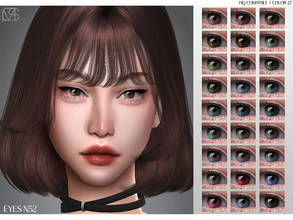 Sims 4 — LMCS Eyes N52 by Lisaminicatsims — -New Mesh -Face Paint category -HQ comatble -27 swatches -All Skin