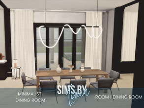 Sims 4 — Minimalist Dining Room by SIMSBYLINEA — Minimalist interior frees your life of unnecessary clutter so you can