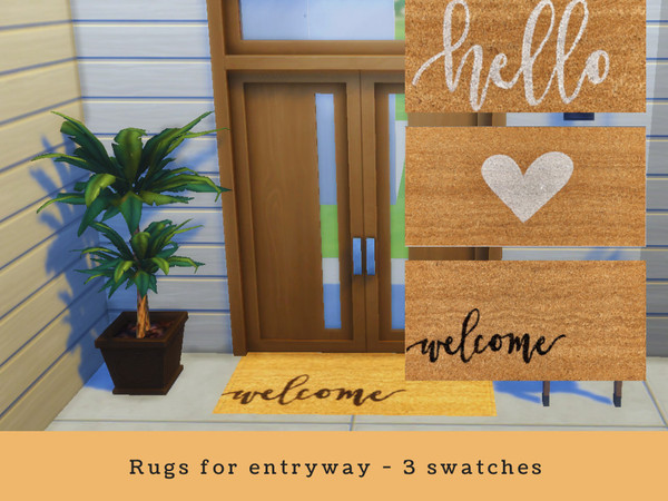 Sims 4 — Freckles Sims Girl - Rugs for entryway by FreckleSimsGirl — Rugs for entryway purposes