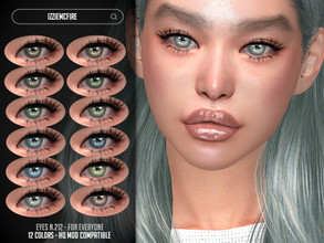 Sims 4 — Eyes N.212 by IzzieMcFire — - Stand alone item with thumbnail - 12 colors - All ages and genders - HQ texture -