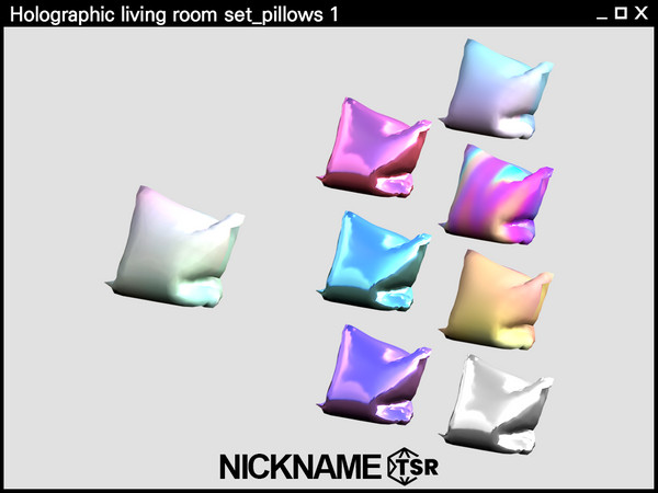 Sims 4 — Holographic living room set_pillows 1 by NICKNAME_sims4 — Holographic living room set 8 package files.