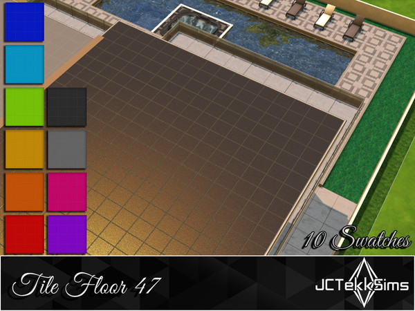Sims 4 — Tile Floor 47 by JCTekkSims — Created by JCTekkSims