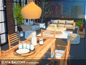 Sims 4 — Elicia Balcony (TSR only CC) by xogerardine — Modern balcony space.