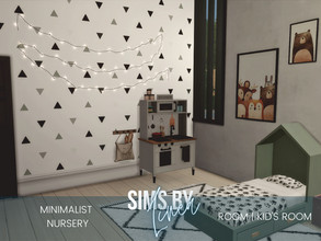 Sims 4 — Minimalist Nursery by SIMSBYLINEA — The perfect mix of playful decor and minimalist style makes this nursery a