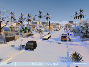 Sims 4 — Del Sol Valley Snow Mod by MSQSIMS — This mod makes it possible to have snow in Del Sol Valley even if it is not