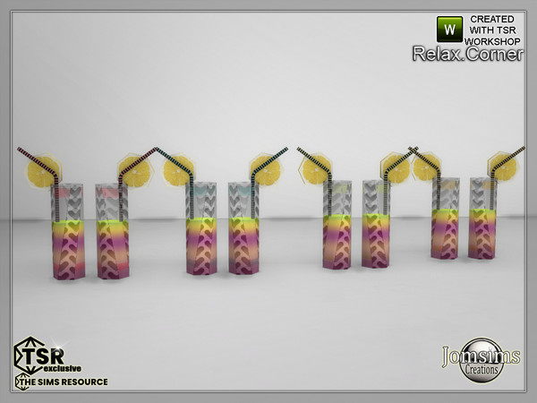 Sims 4 — Relax corner deco drink by jomsims — Relax corner deco drink