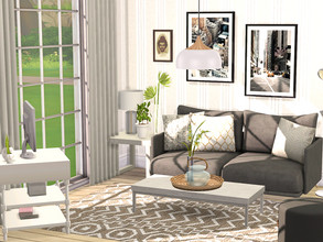 Sims 4 — Midtown Living - CC  by Flubs79 — here is a modern and bright living/dinging room for your Sims 